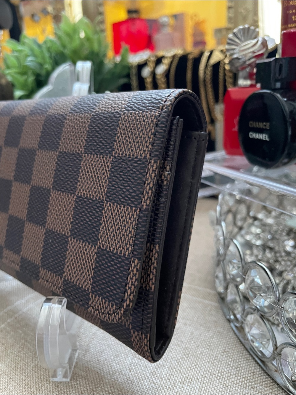 ✨🤎 Brown Checkered Women's Wallet🤎✨NEW - Picture 2 of 6